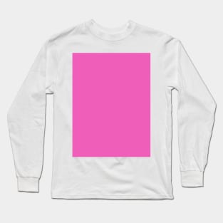 preppy modern girly cute solid color pastel pink Long Sleeve T-Shirt